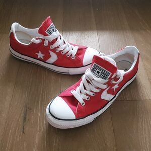 Converse Reissue Shoes Womens 10.5 Mens 8.5 Red All Star Canvas Low Top Unisex